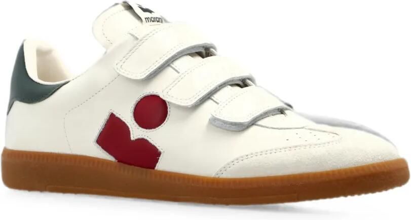 ISABEL MARANT Beth sneakers met klittenband Beige - Foto 3