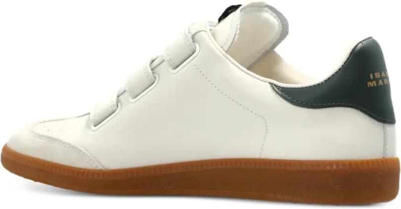 ISABEL MARANT Beth sneakers met klittenband Beige - Foto 4
