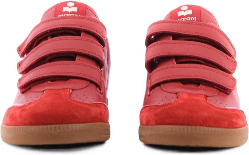 ISABEL MARANT Beth sneakers met klittenband Rood - Foto 4