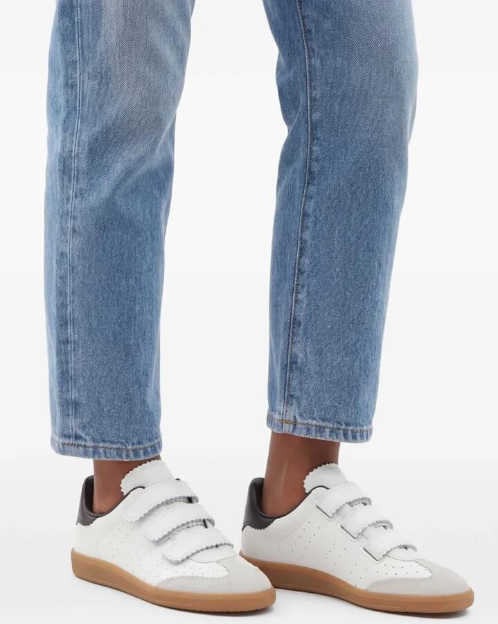 ISABEL MARANT Beth sneakers met klittenband Wit - Foto 2