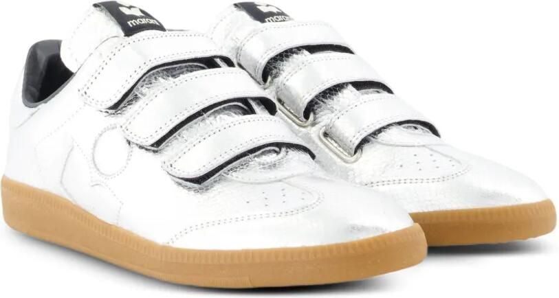 ISABEL MARANT Beth sneakers met klittenband Zilver