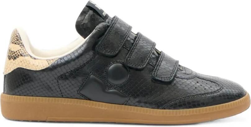 ISABEL MARANT Beth sneakers met python-reliëf Zwart