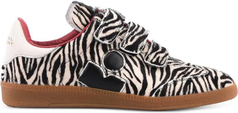 ISABEL MARANT Beth sneakers met zebra-patroon Wit