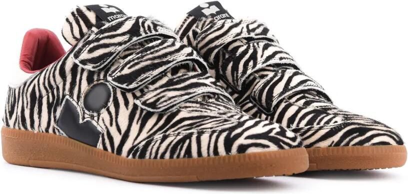ISABEL MARANT Beth sneakers met zebra-patroon Wit - Foto 4