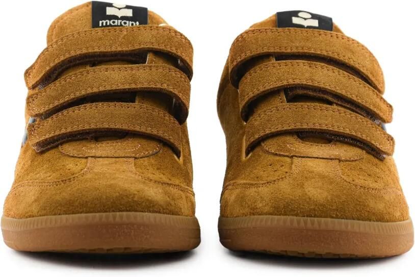 ISABEL MARANT Beth suède sneakers met klittenband Bruin - Foto 3