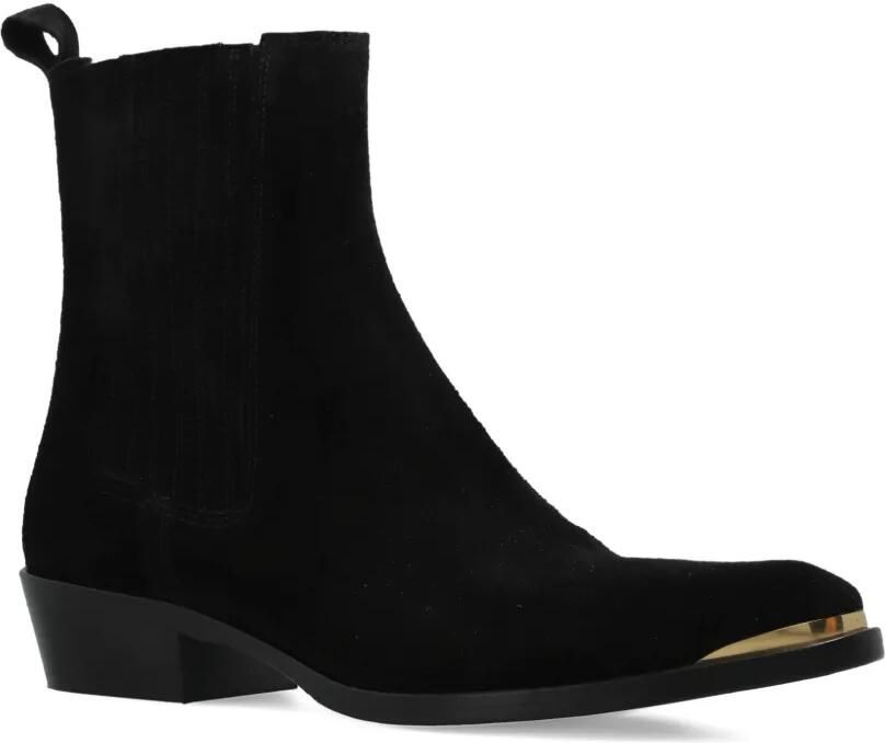 ISABEL MARANT Delano suède enkellaarzen Zwart - Foto 4