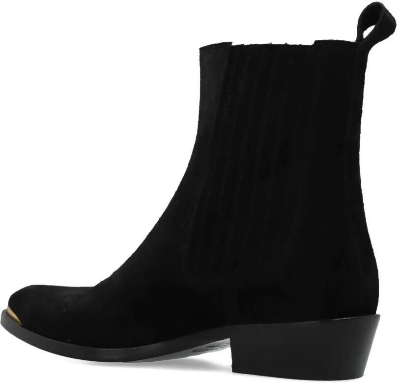 ISABEL MARANT Delano suède enkellaarzen Zwart - Foto 3