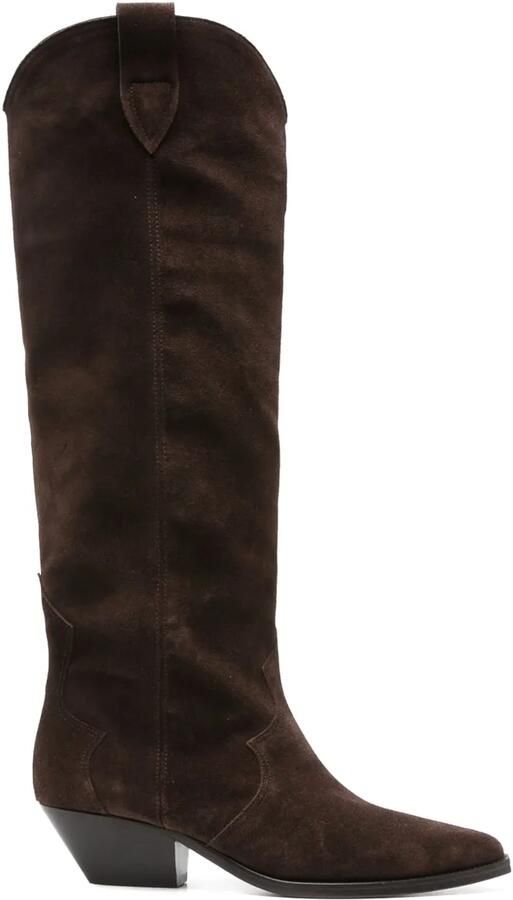 ISABEL MARANT Denvee suède laarzen met Western-stijl Bruin