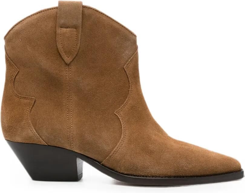 ISABEL MARANT Dewina suède enkellaarzen Bruin
