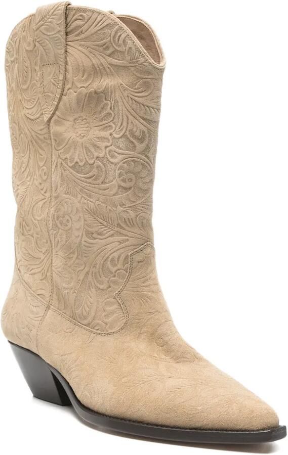 ISABEL MARANT Duerto suède cowboylaarzen Beige - Foto 3