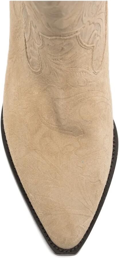 ISABEL MARANT Duerto suède cowboylaarzen Beige - Foto 4
