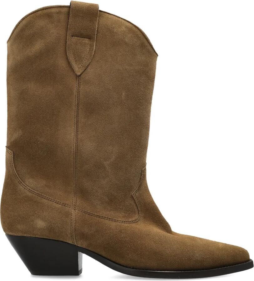 ISABEL MARANT Duerto suède cowboylaarzen Groen