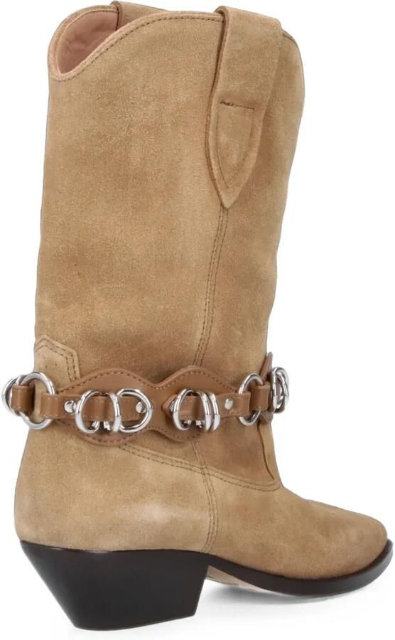 ISABEL MARANT Duerto suède laarzen met harnas-detail Beige - Foto 5