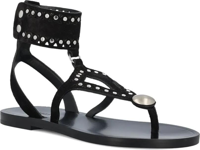ISABEL MARANT Edil leren sandalen met studs Zwart - Foto 3