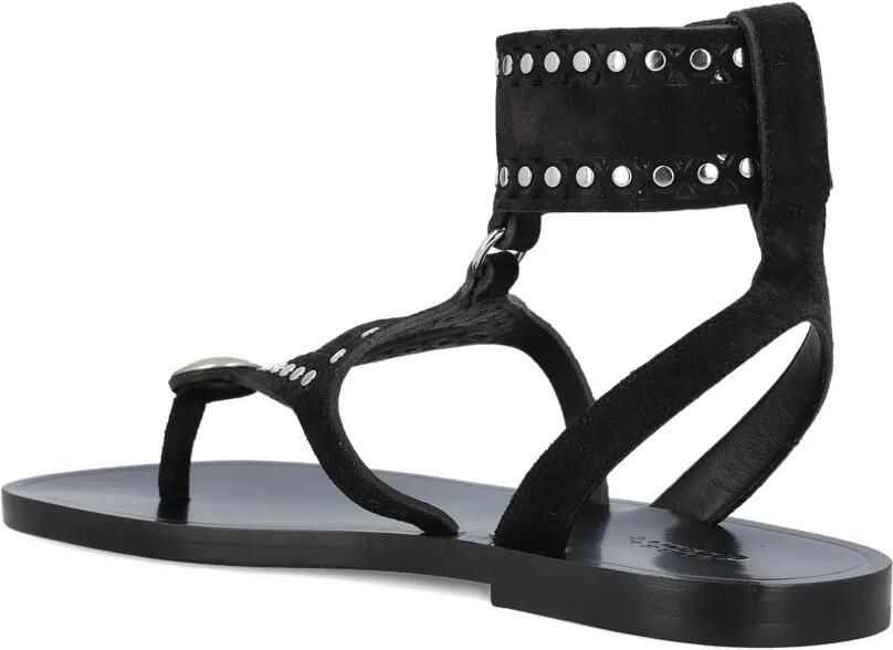 ISABEL MARANT Edil leren sandalen met studs Zwart - Foto 4