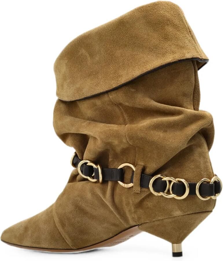 ISABEL MARANT Edrik Rings slouchy enkellaarzen Beige - Foto 2