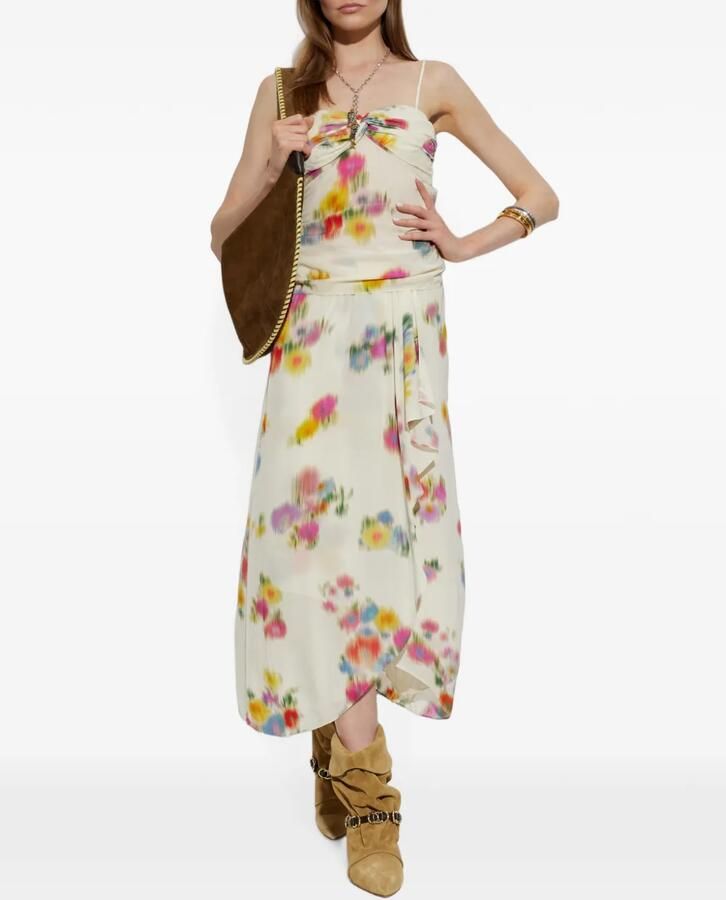 ISABEL MARANT Edrik Rings slouchy enkellaarzen Beige - Foto 3