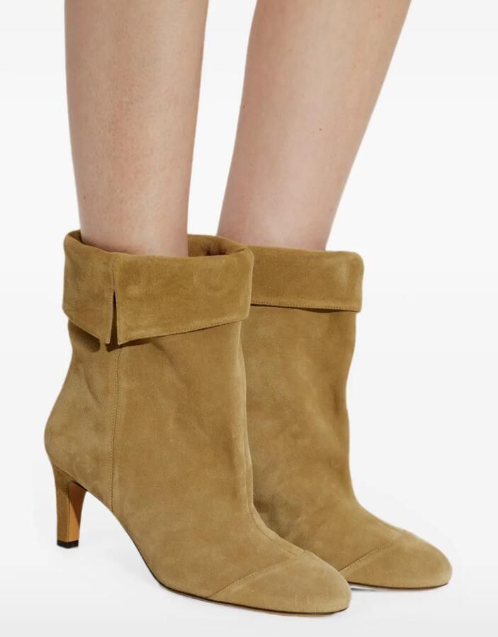 ISABEL MARANT Eldra suède enkellaarzen Beige - Foto 4