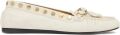 ISABEL MARANT Faxel leren loafers met studs Beige - Beige