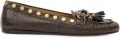 ISABEL MARANT Faxel leren loafers met studs Bruin - Bruin