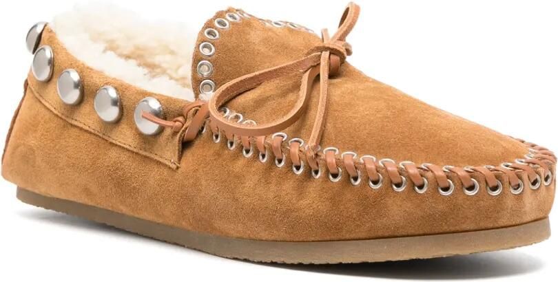 ISABEL MARANT Fitza lammy loafers Beige - Foto 3
