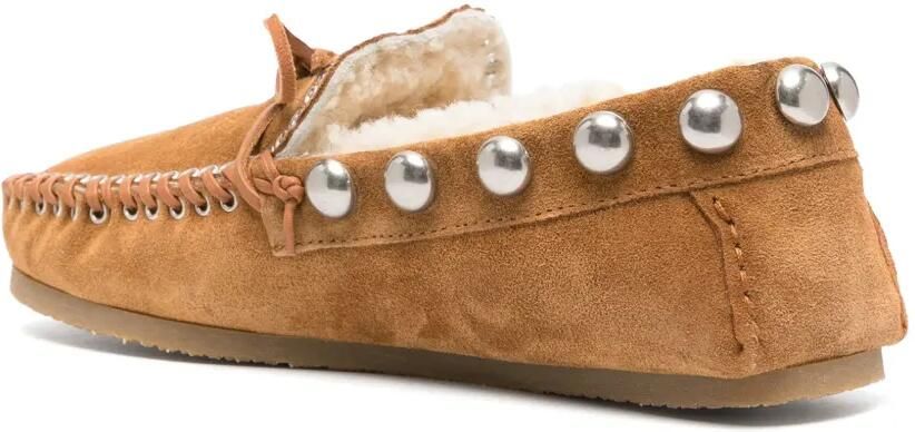 ISABEL MARANT Fitza lammy loafers Beige - Foto 4