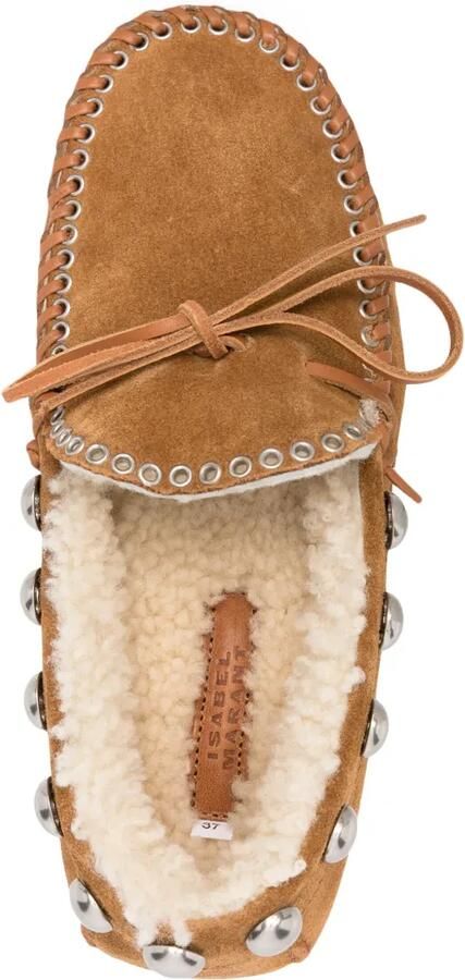 ISABEL MARANT Fitza lammy loafers Beige - Foto 2