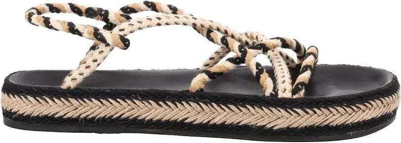 ISABEL MARANT Gevlochten sandalen Zwart