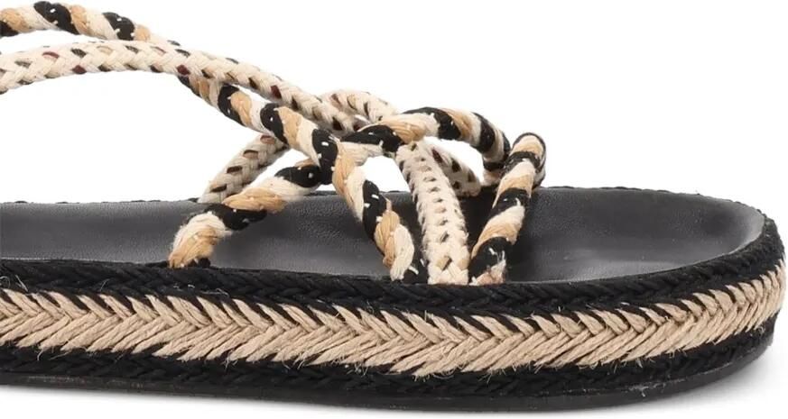 ISABEL MARANT Gevlochten sandalen Zwart - Foto 2