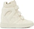ISABEL MARANT IM3 high-top sneakers met sleehak Beige - Beige