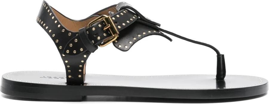 ISABEL MARANT Jooni platte sandalen Zwart