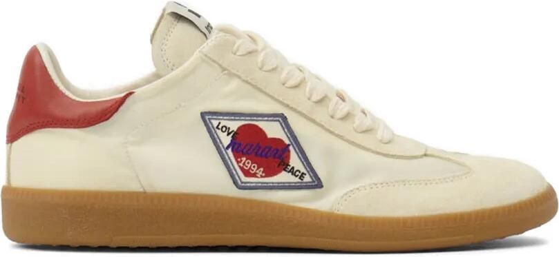 ISABEL MARANT Kaycee sneakers met logopatch Beige