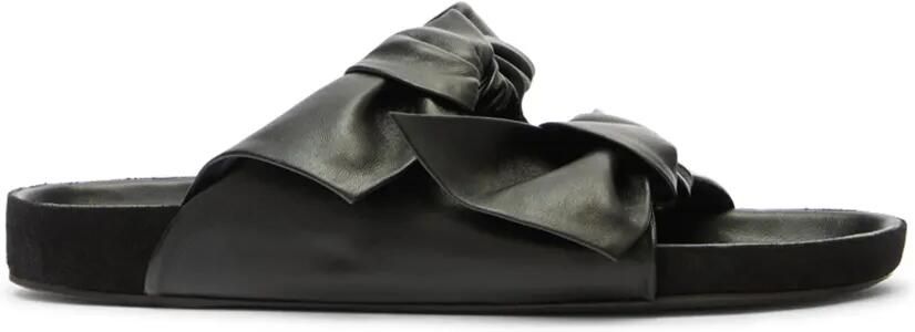 ISABEL MARANT Lennyo sandalen met strik Zwart