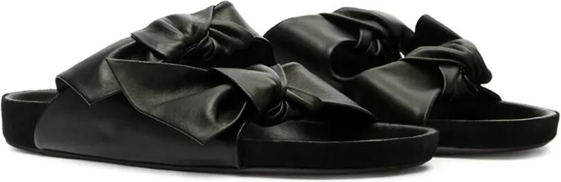 ISABEL MARANT Lennyo sandalen met strik Zwart - Foto 4