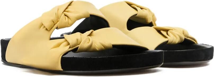 ISABEL MARANT Lennyo sandalen verfraaid met strik Geel - Foto 4