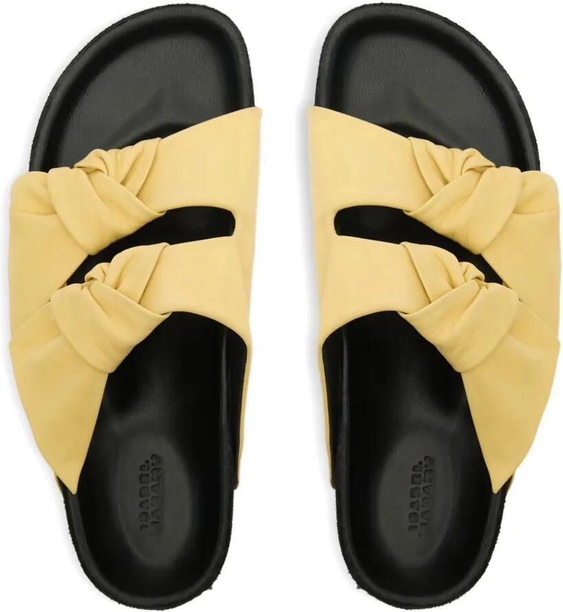 ISABEL MARANT Lennyo sandalen verfraaid met strik Geel - Foto 2