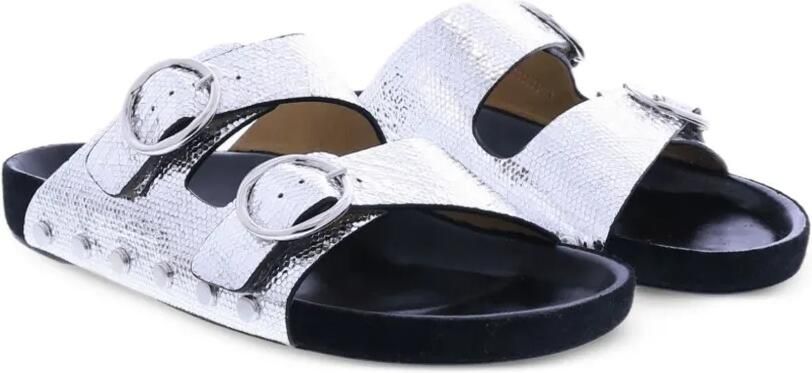 ISABEL MARANT Lennyo sandalen met studs Zilver - Foto 4