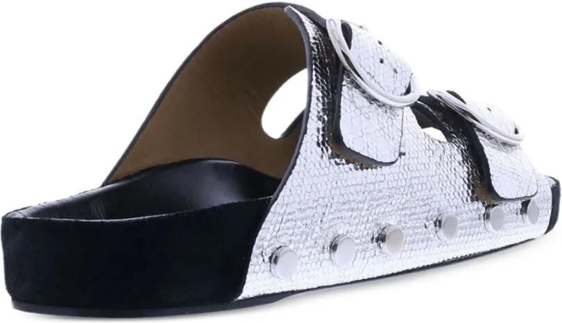 ISABEL MARANT Lennyo sandalen met studs Zilver - Foto 2
