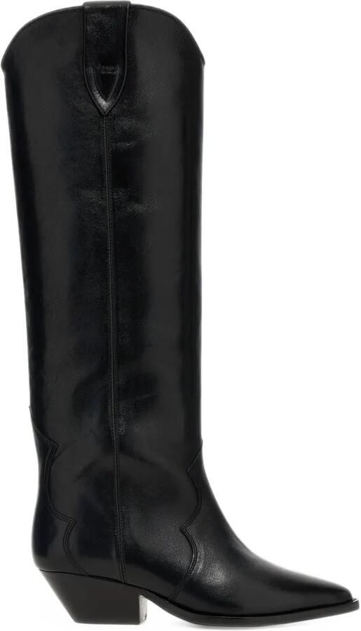 ISABEL MARANT Leren cowboylaarzen Zwart