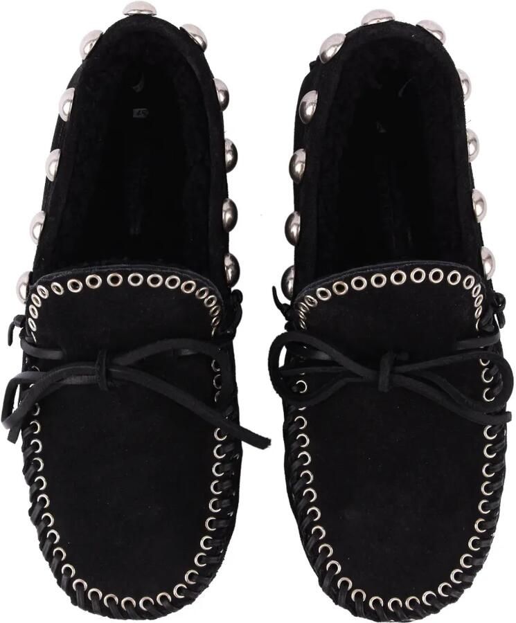 ISABEL MARANT Loafers verfraaid met studs Zwart - Foto 2