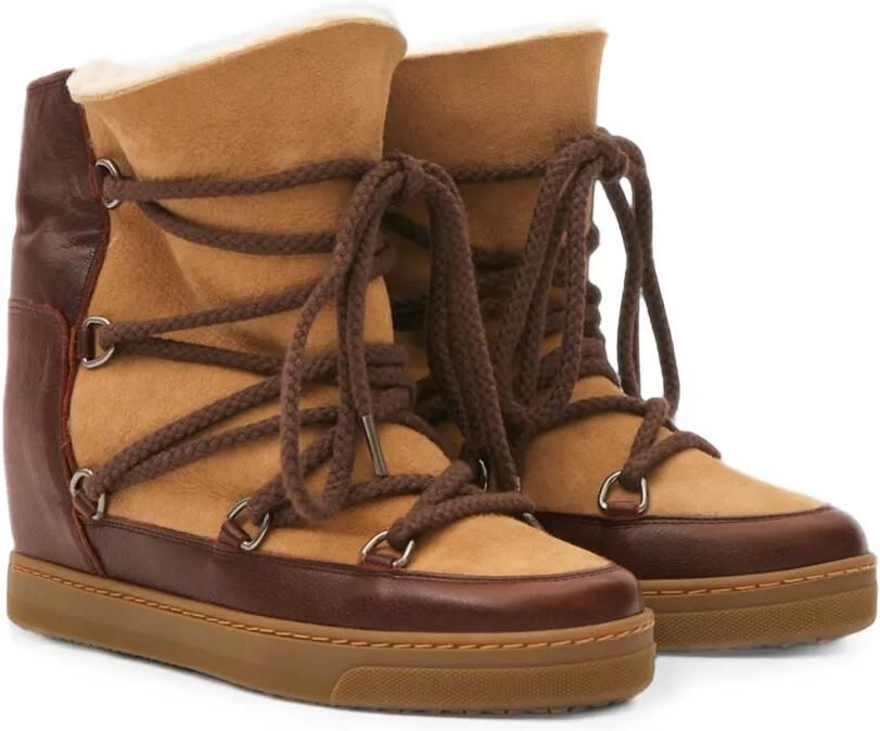 ISABEL MARANT Nowles enkellaarzen Beige - Foto 4
