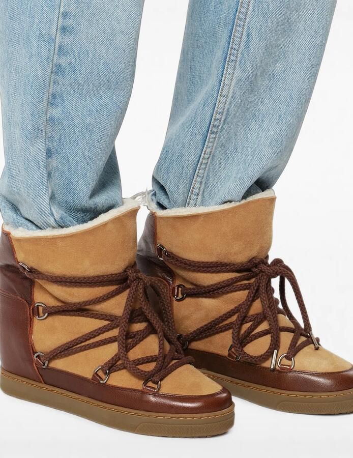 ISABEL MARANT Nowles enkellaarzen Beige - Foto 2