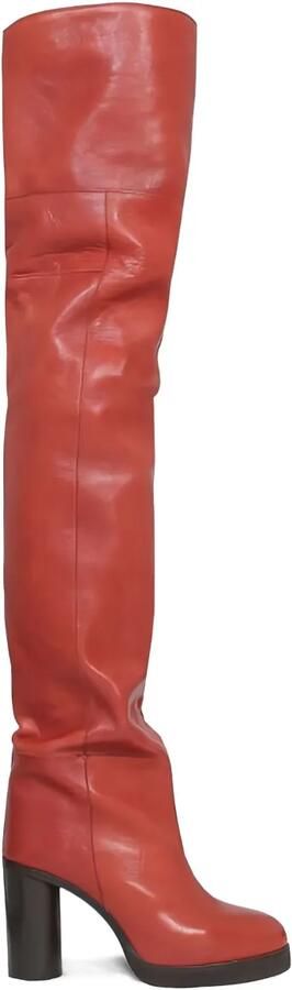 ISABEL MARANT Overknee laarzen met hak Rood