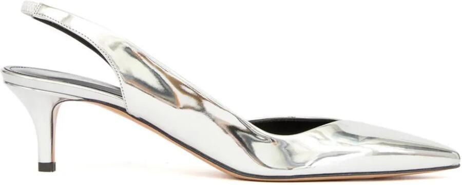 ISABEL MARANT Padim 50 mm leren pumps Zilver