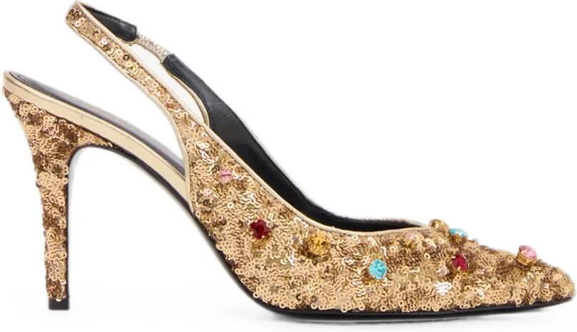 ISABEL MARANT Pafya pumps met pailletten Goud