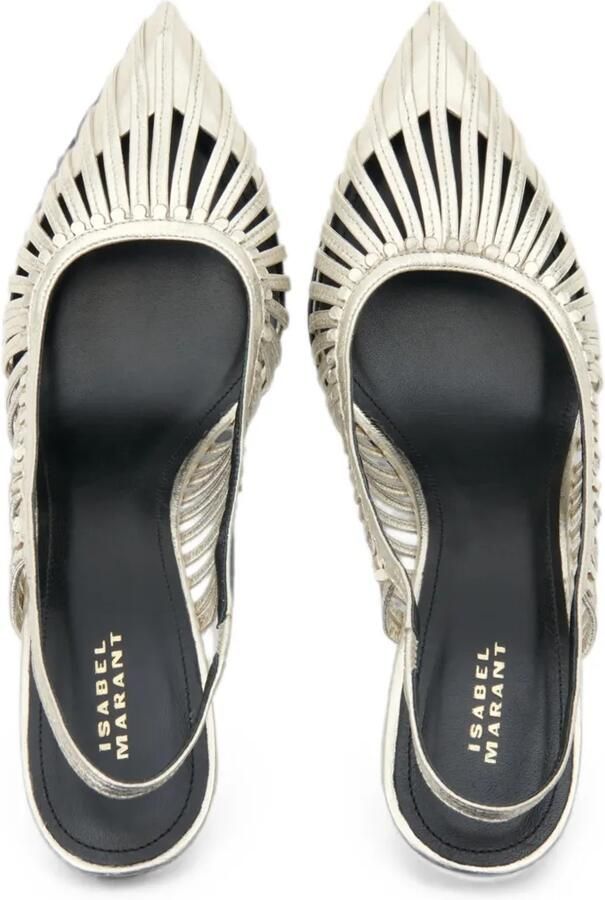 ISABEL MARANT Pysma gekooide pumps Goud - Foto 3