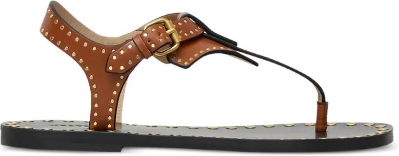 ISABEL MARANT Sandalen met studs en gesp Bruin