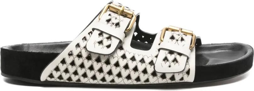 ISABEL MARANT Sandalen met uitgesneden hart Wit