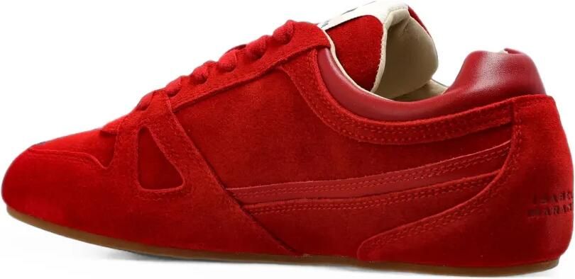 ISABEL MARANT Senny suède sneakers Rood - Foto 4