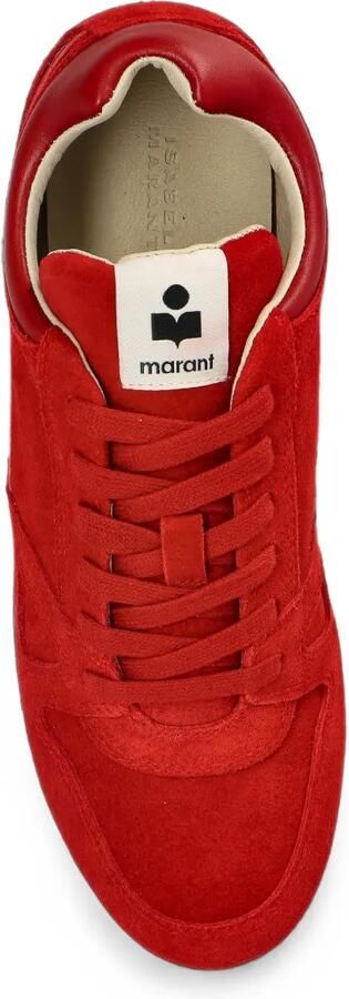 ISABEL MARANT Senny suède sneakers Rood - Foto 5